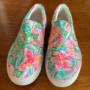 Lilly Pulitzer slip on shoes